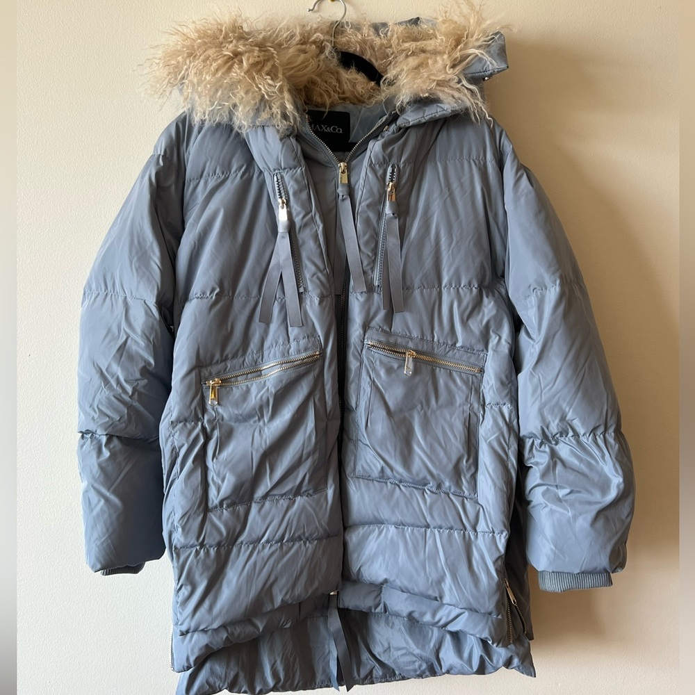 Max&Co Fur Down Jacket